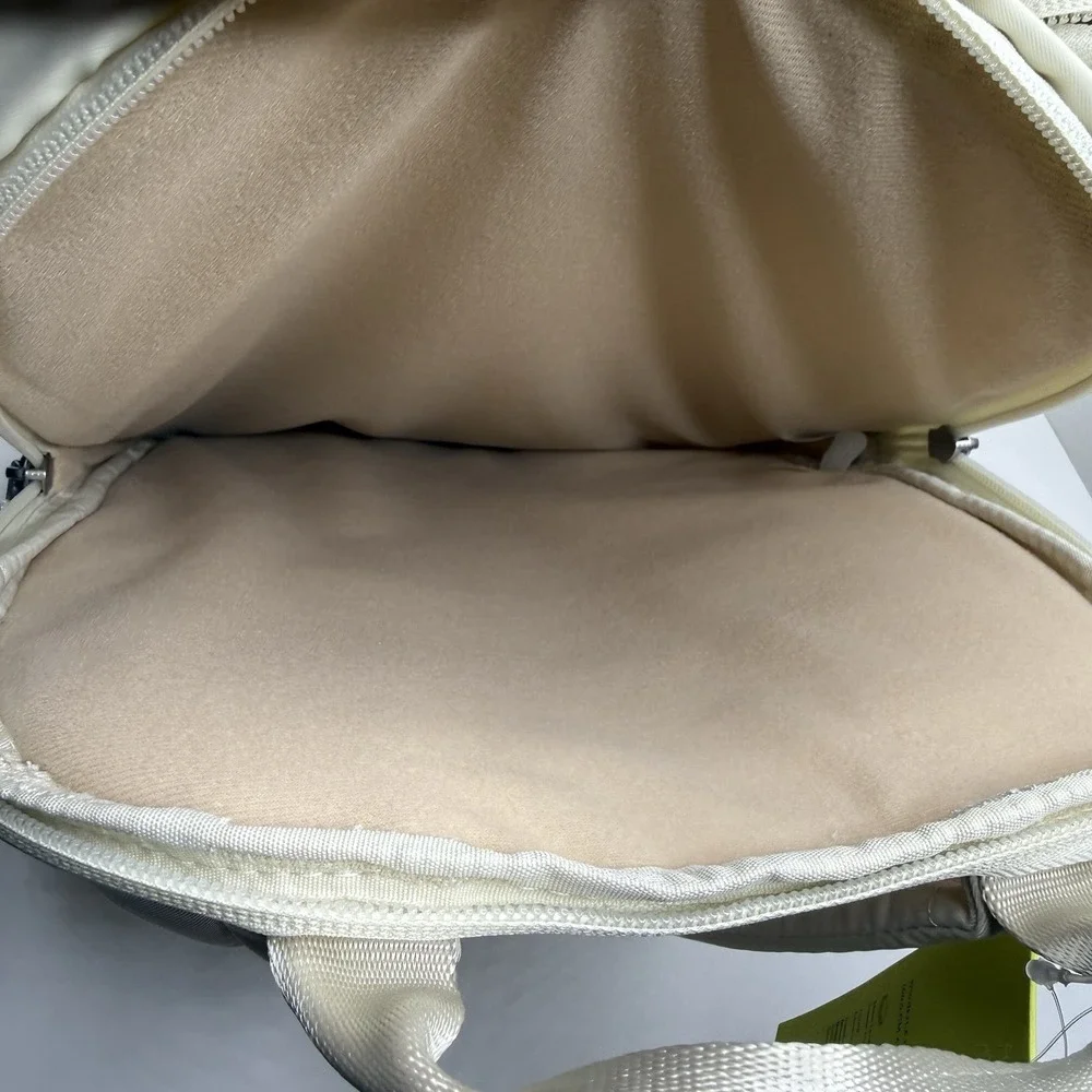 All in Motion Cream Backpack 15” Laptop Sleeve Water Repellent NWT